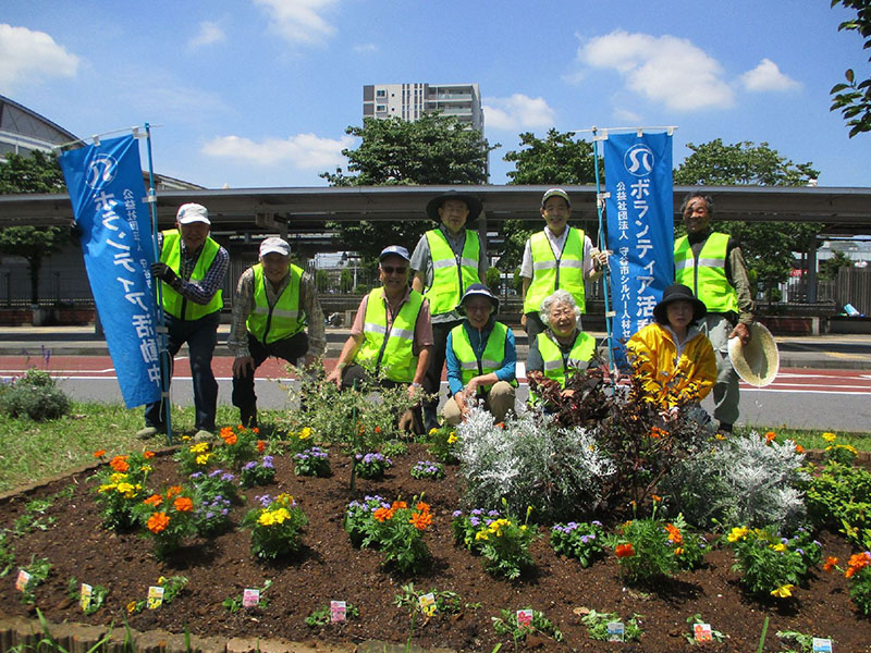 守谷駅東口花壇ボランティア活動